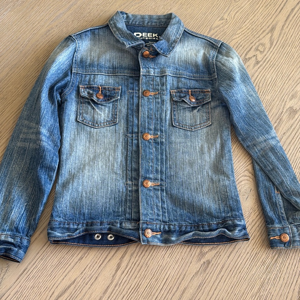 Peek girls xl denim jean jacket